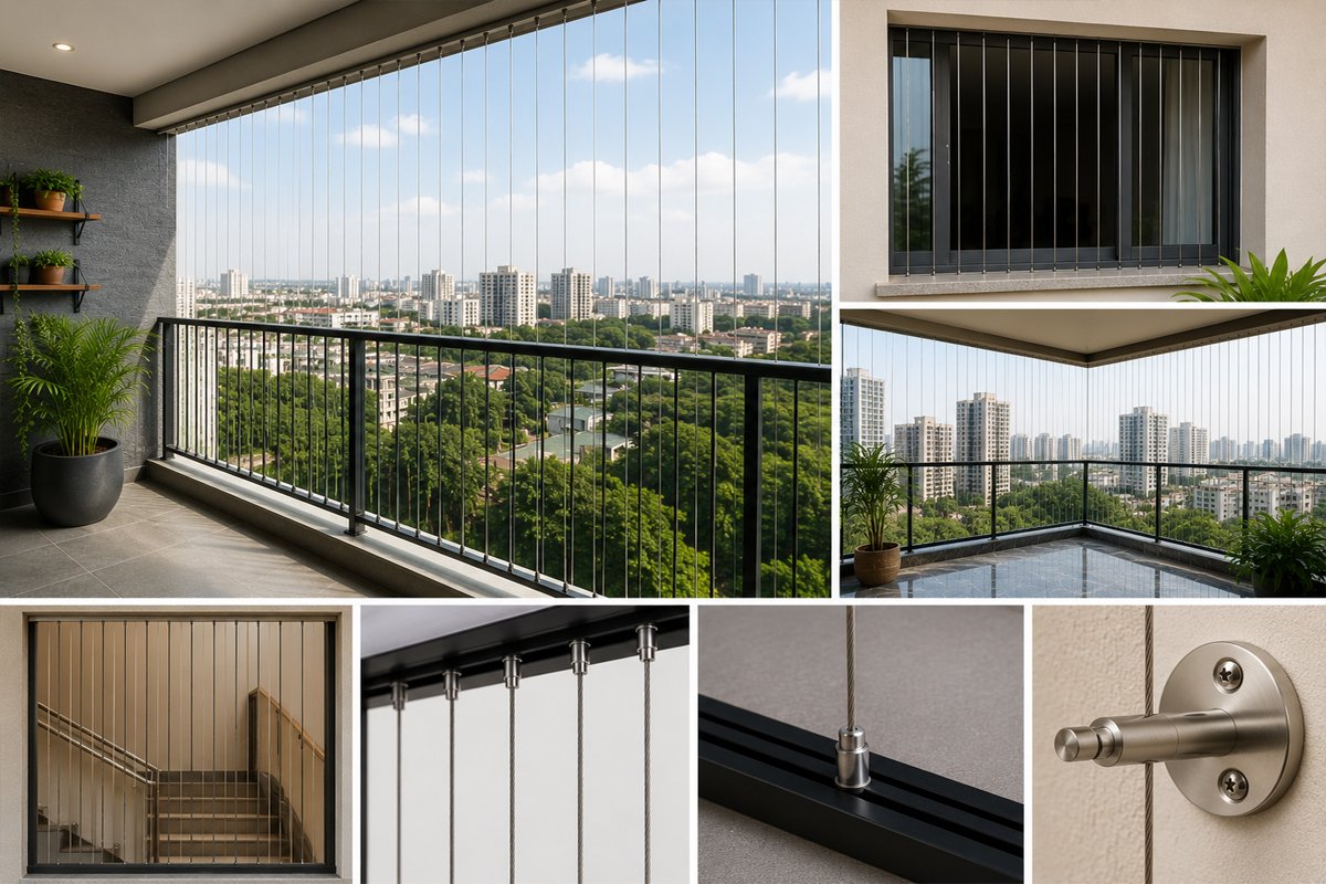Invisible Grill for Balconies, Windows & Staircases